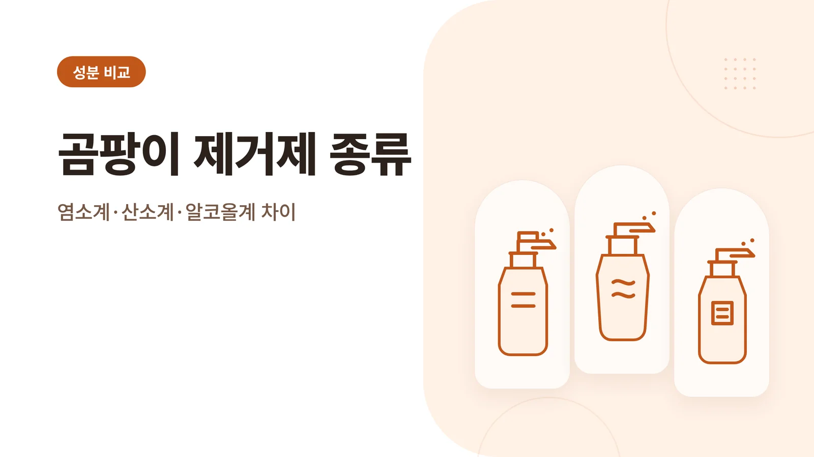 곰팡이 제거제 종류