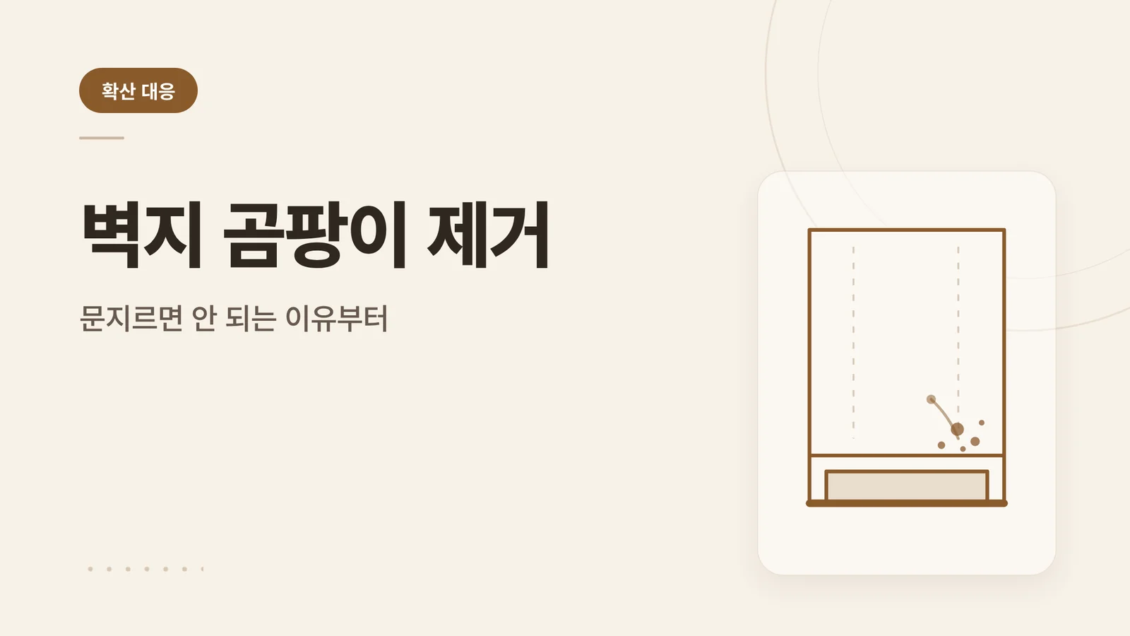 벽지 곰팡이 제거